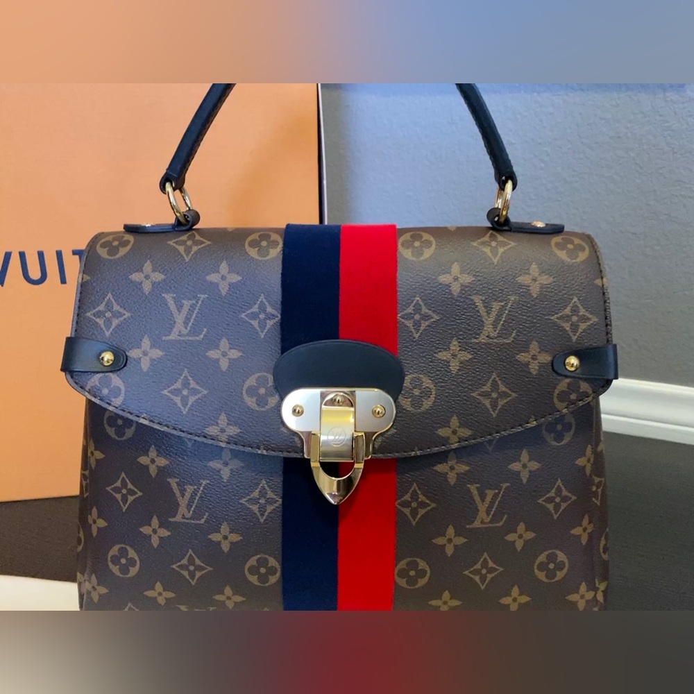 GEORGES MM MONOGRAM MARI CERIS M43778 (RED/BLUE)
